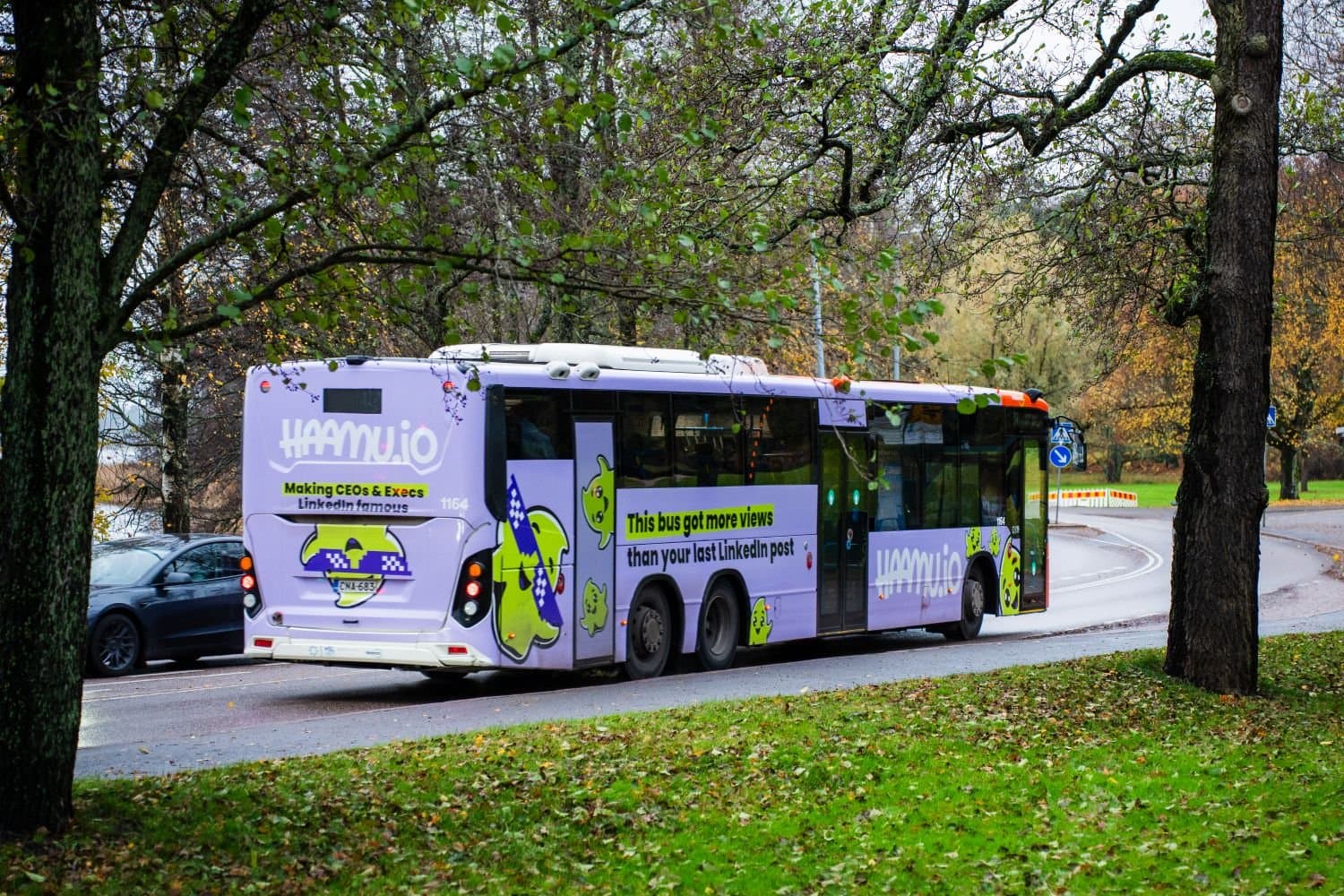 Kuinka bussiteippauksesta syntyy ilmiö? Case Haamu