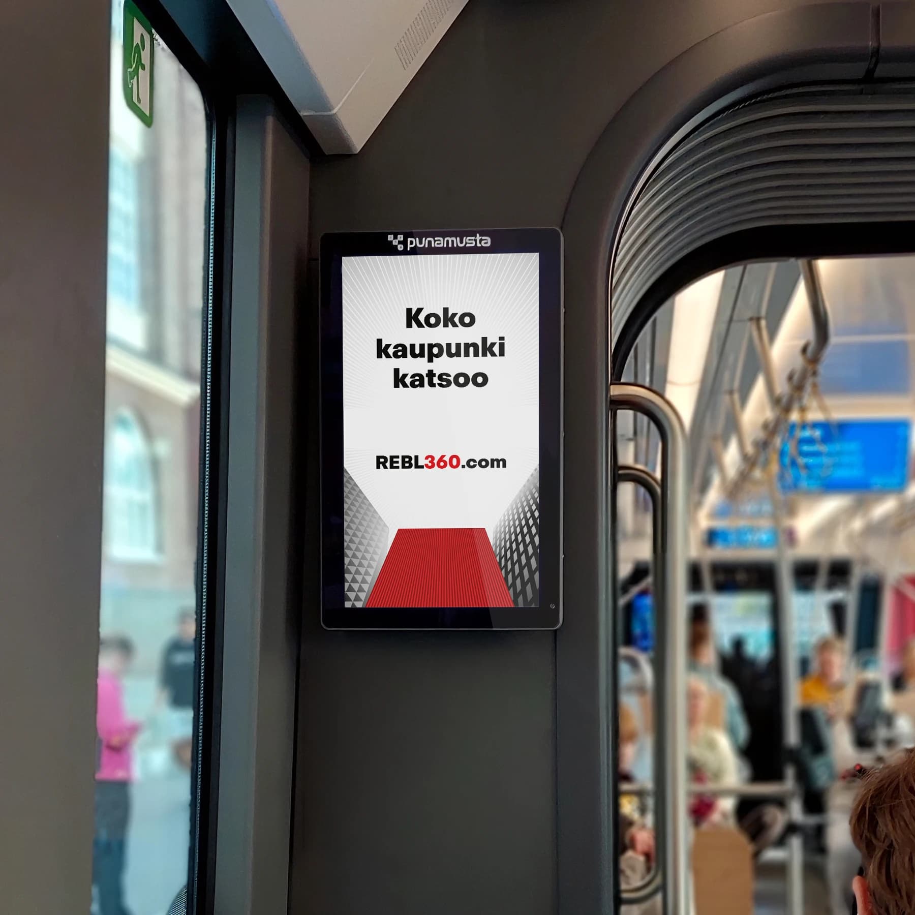 HSL bussi - Diginäytöt