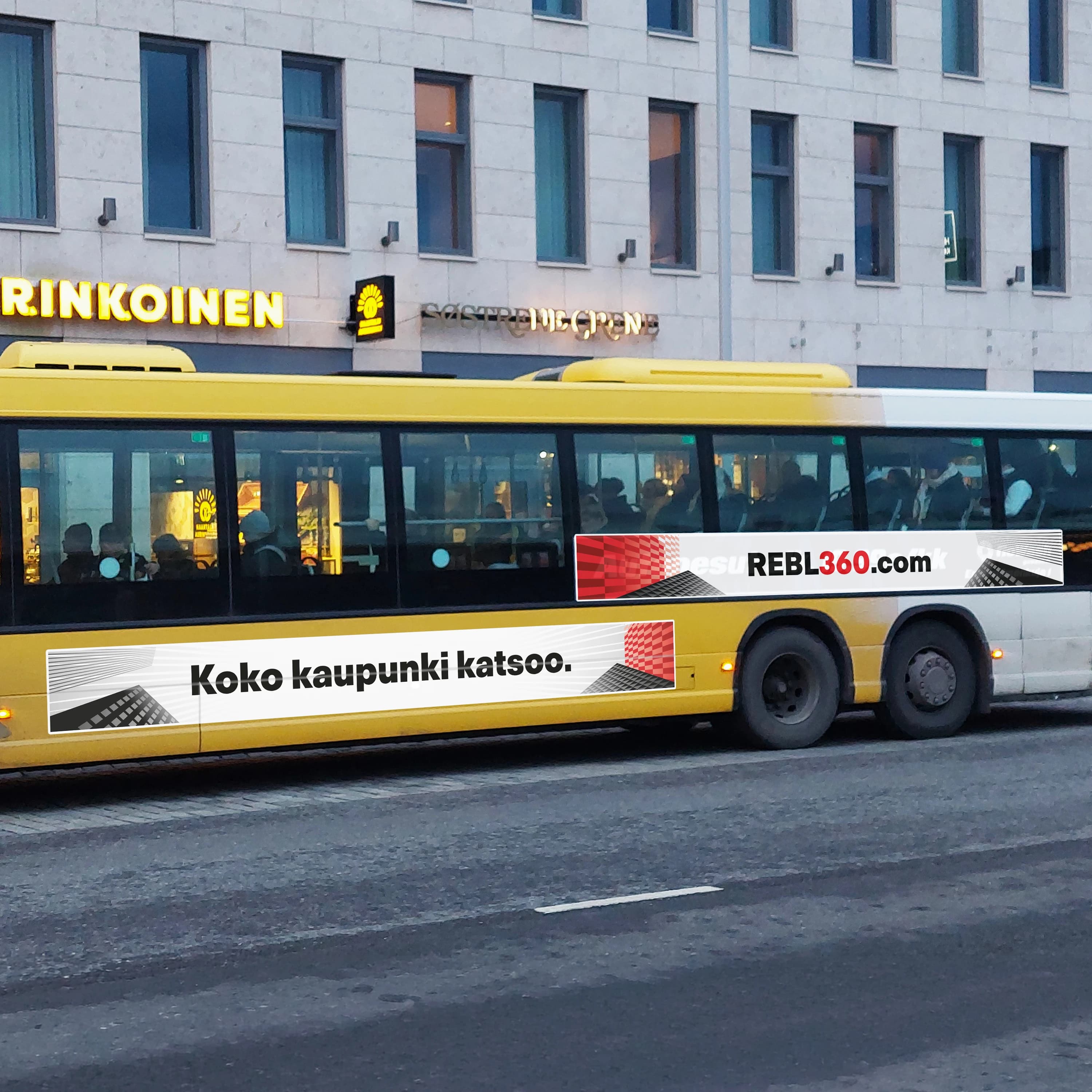 FÖLI bussi - Ulkosivumainokset